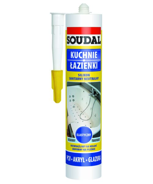 Silikon sanitarny neutralny biały 300 ml