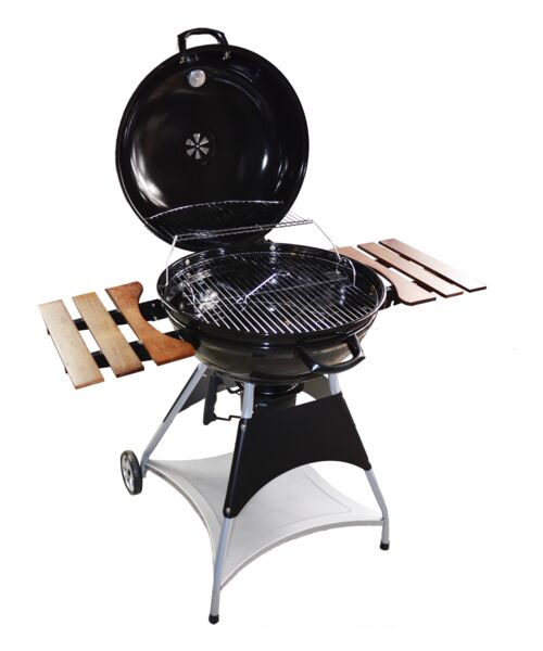 Grill kulisty Taurus z pokrywą i półkami