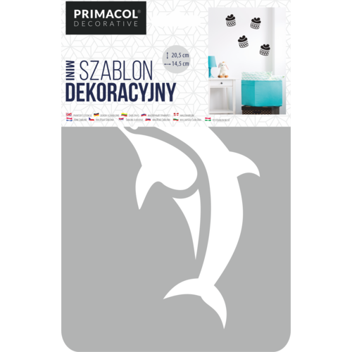 Szablon dekoracyjny MINI nr 205 Dolphi Primacol Decorative