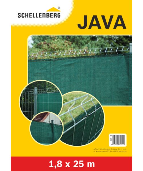 Osłona ogrodzeniowa Java 1,8 x 25 m rolka