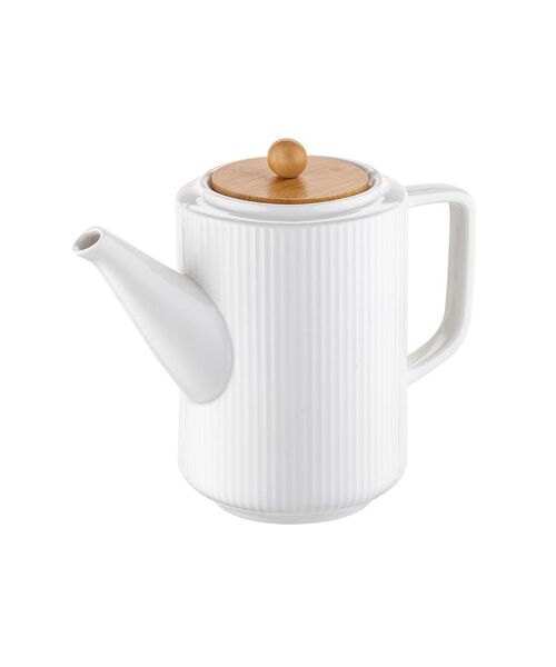 Dzbanek ceramiczny do herbaty Alisa 1 l biały