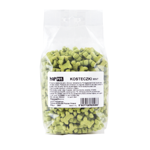Przysmak dla psa ciasteczka mint 500 g Happet