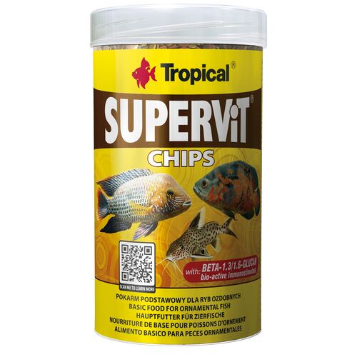 Karma dla ryb Supervit Chips 250 ml / 130 g Tropical