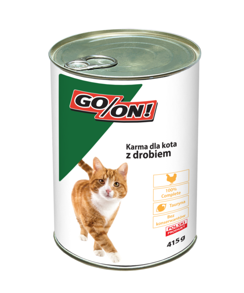 Karma mokra dla kotów 415 g z drobiem GO/ON!