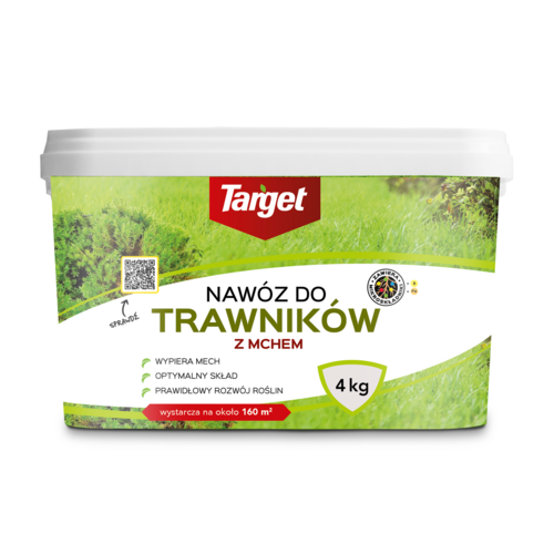 Nawóz granulowany do trawników z mchem 4 kg Target