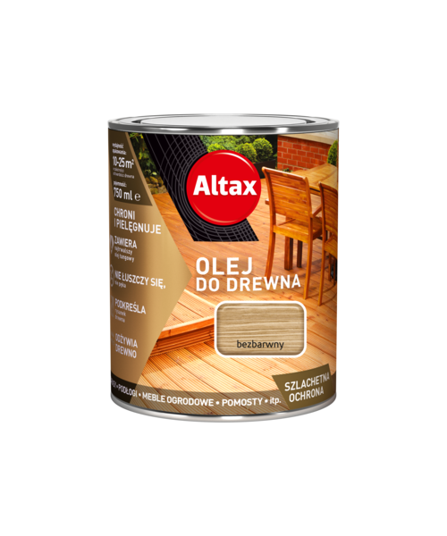 Olej do drewna 750 ml bezbarwny Altax