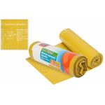 Worki na śmieci Eco Trend 120 l, 5 szt. żółte (plastik)