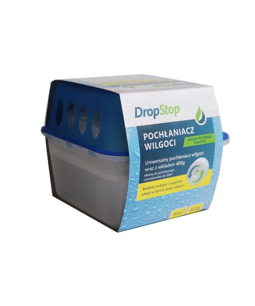 Pochłaniacz wilgoci z wymienną kostką 400 g DROP STOP