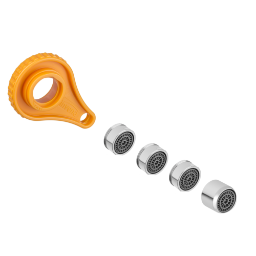 Zestaw perlatorów z kluczykiem do baterii umywalkowych, wannowych i zlewozmywakowych   Invena 