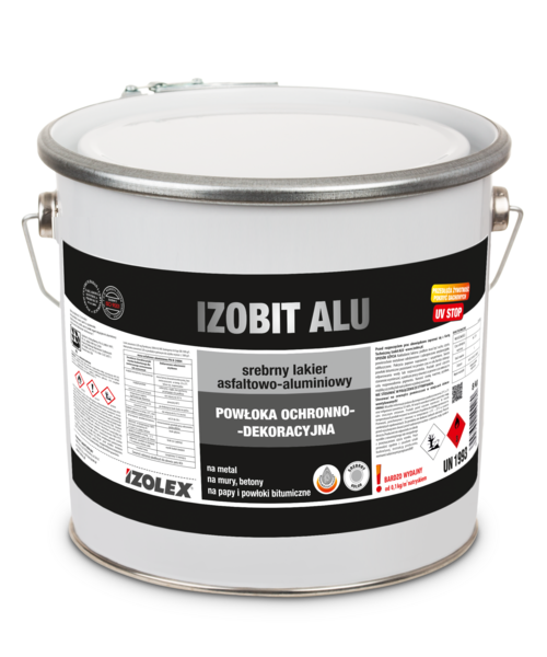 Lakier asfaltowo-aluminiowy Izobit Alu 4 kg Izolex