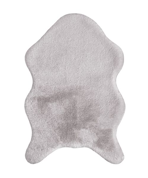 Dywan sztuczna skórka szary 2