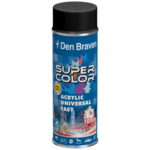 Lakier w aerozolu uniwersalny akrylowy 400 ml czarny