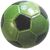 Piłka 72 mm football zielona brokat