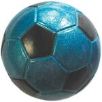 Piłka 72 mm football niebieska broka