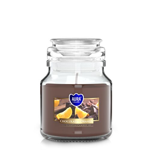 Świeca zapachowa w szkle SND71-340 czekolada-pomarańcza BISPOL