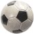 Piłka 72 mm football srebrna brokat