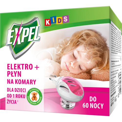 Elektro + płyn na komary 60 nocy EXPEL Kids