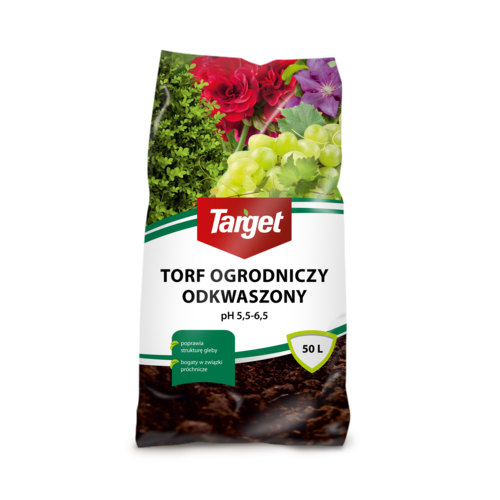 Torf ogrodniczy odkwaszony 50 l Target