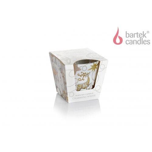 Świeca zapachowa w szkle Glamour Christmas 115 g charming white