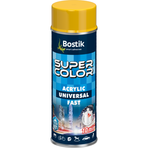 Lakier w aerozolu uniwersalny akrylowy 400 ml żółty