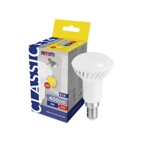 Żarówka LED AMM-E14-R50-5W-WW