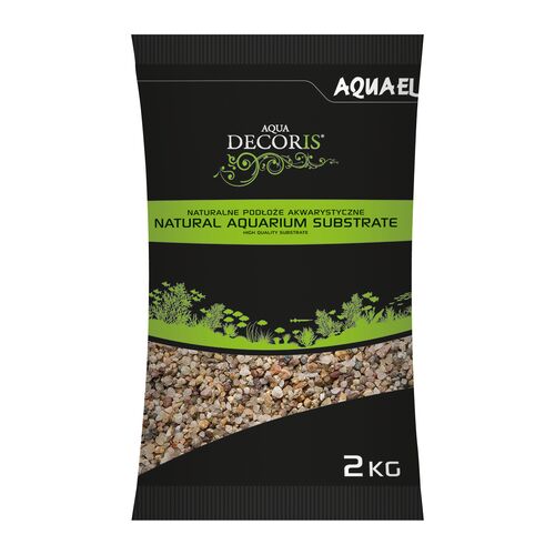 Żwirek akwariowy naturalny wielobarwny 1,4 - 2 mm, 2 kg Aquael
