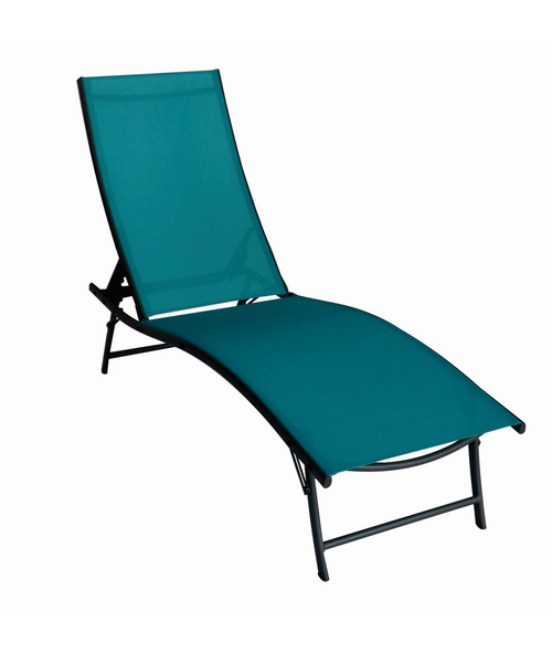 Leżanka 182 x 55 cm turkusowa