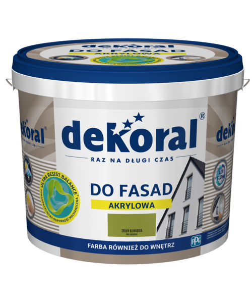 Akrylowa farba fasadowa Polinit zieleń oliwkowa 5 l