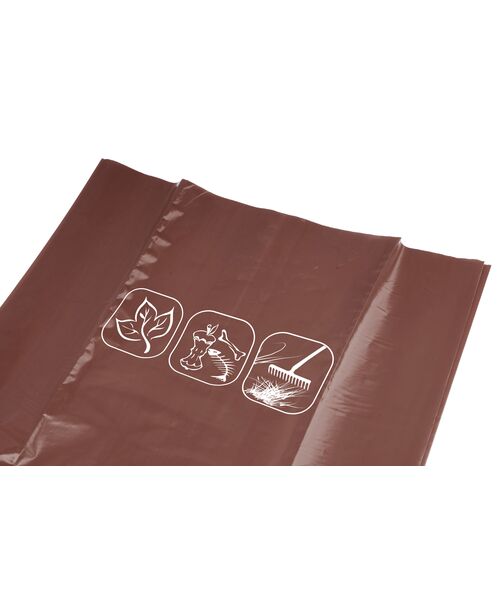 Worki na śmieci Eco Trend 120 l, 5 szt. brązowe (organiczne)