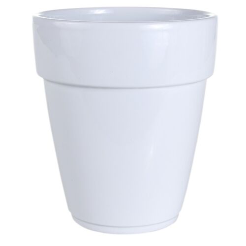 Osłonka storczyk ceramiczna 13 cm biała CERMAX