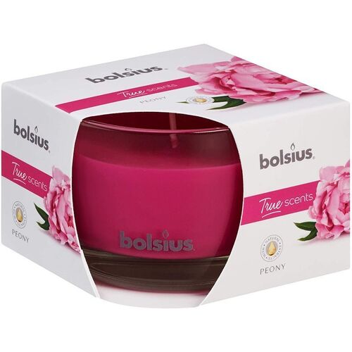 Świeca zapachowa w szkle 63/90 True Scents Piwonia Bolsius