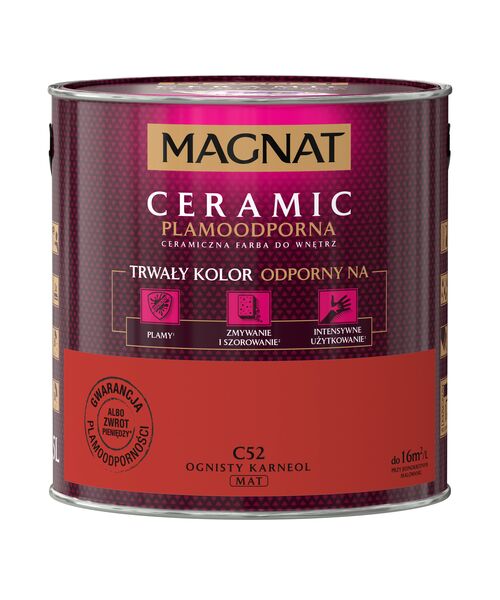 Farba ceramiczna MAGNAT Ceramic ognisty karneol C52 2,5 l