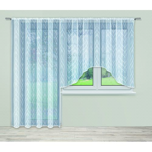 Firanka żakardowa 200 x 250 cm biała