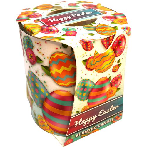 Świeca w szkle zapachowa Verona Kolorowe Jajka Wielkanocne
