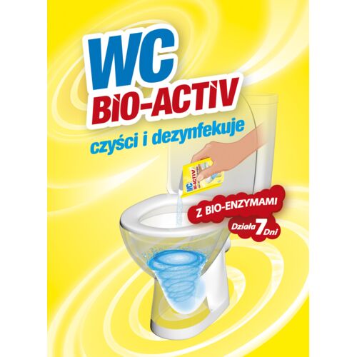 Proszek WC BIO-ACTIV czyszczący ekologiczny saszetka 25 g Aquafor