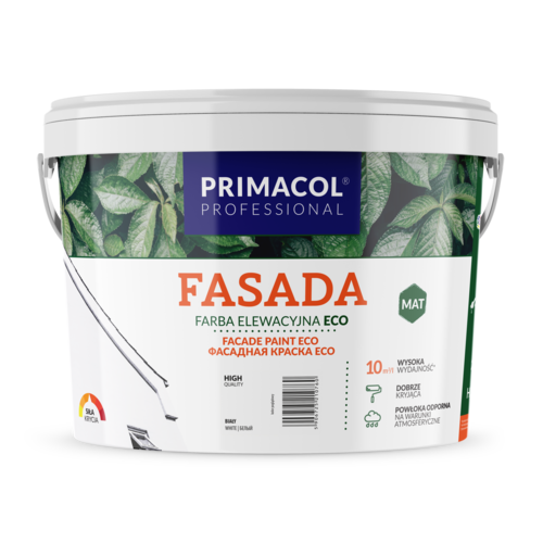 Farba elewacyjna Fasada ECO biały 3 l Primacol Professional