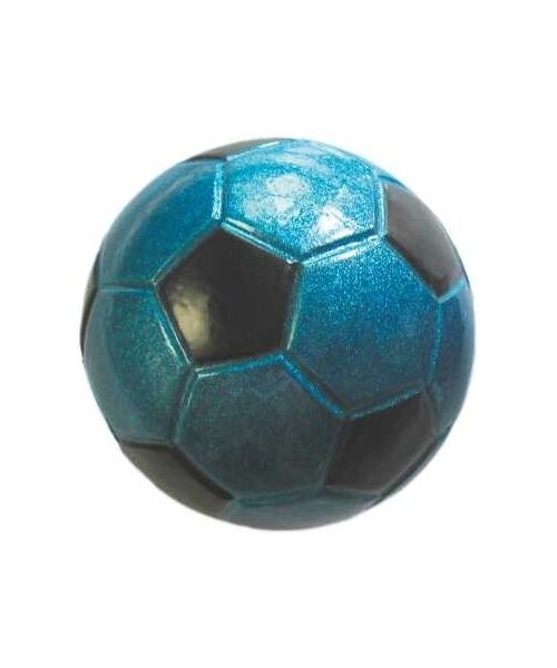 Piłka 72 mm football niebieska broka