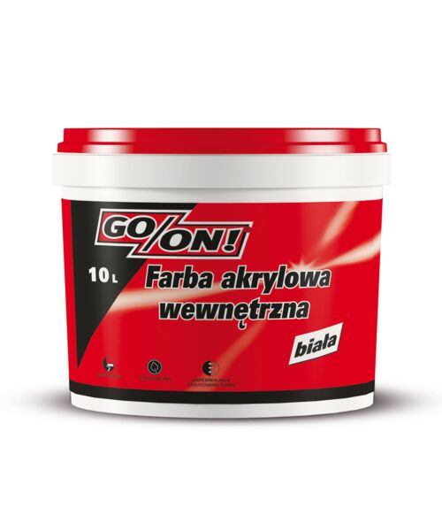 Emulsja wewnętrzna farba biała 10 l GO/ON!