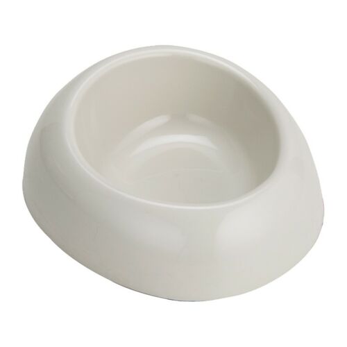 Miska owalna dla psa kota plastikowa 0,8 l kremowa