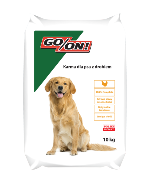 Karma sucha dla psów 10 kg z drobiem GO/ON!