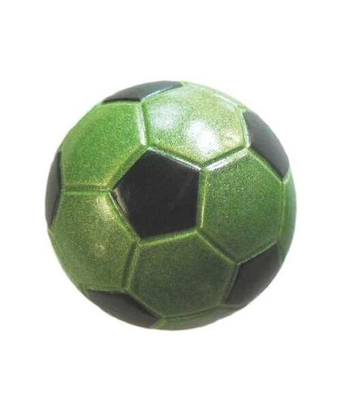 Piłka 72 mm football zielona brokat
