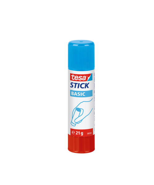 Klej w sztyfcie BASIC do klejenia papieru i tektury 21 g tesa®