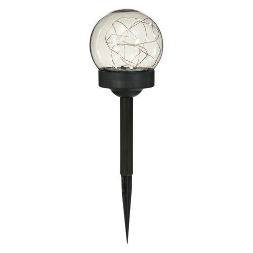 Lampa solarna wbijana kula z copper wire 12 diod LED ciepły biały