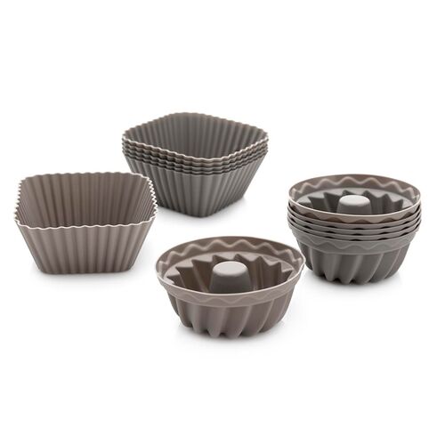 Foremki silikonowe do muffinek Anide mix 2 kształtów