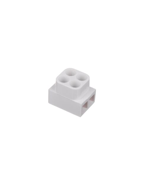 Listwa zaciskowa 2-krotna gwintowa termoutwardzalna biała 2,5 mm² Duwi