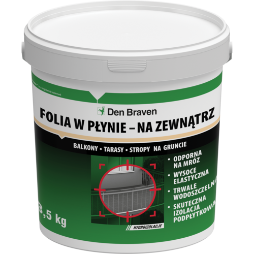 Folia w płynie Extra na zewnątrz 3,5 kg Den Braven