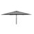 Parasol ogrodowy z wentylacją Market szary 3 m