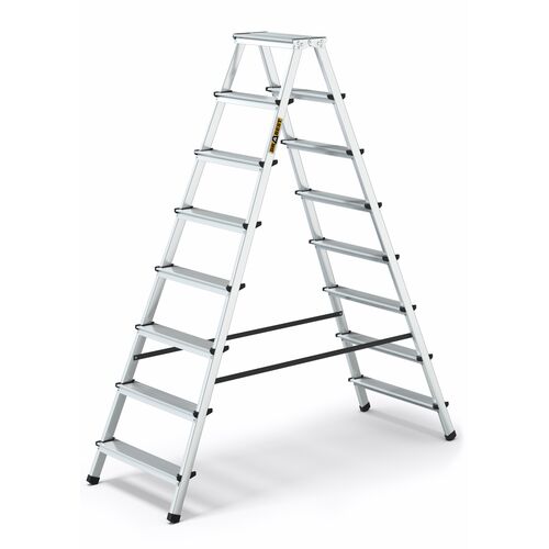 Drabina aluminiowa dwustronna 2x8 stopniowa 125 kg DRABEST