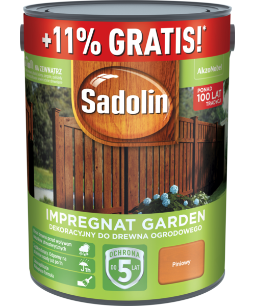 Impregnat dekoracyjny do drewna ogrodowego antracyt 5,55 l Sadolin Garden