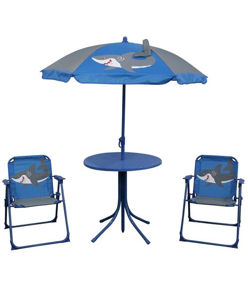Komplet mebli rekin 2 x krzesełko, stół parasol